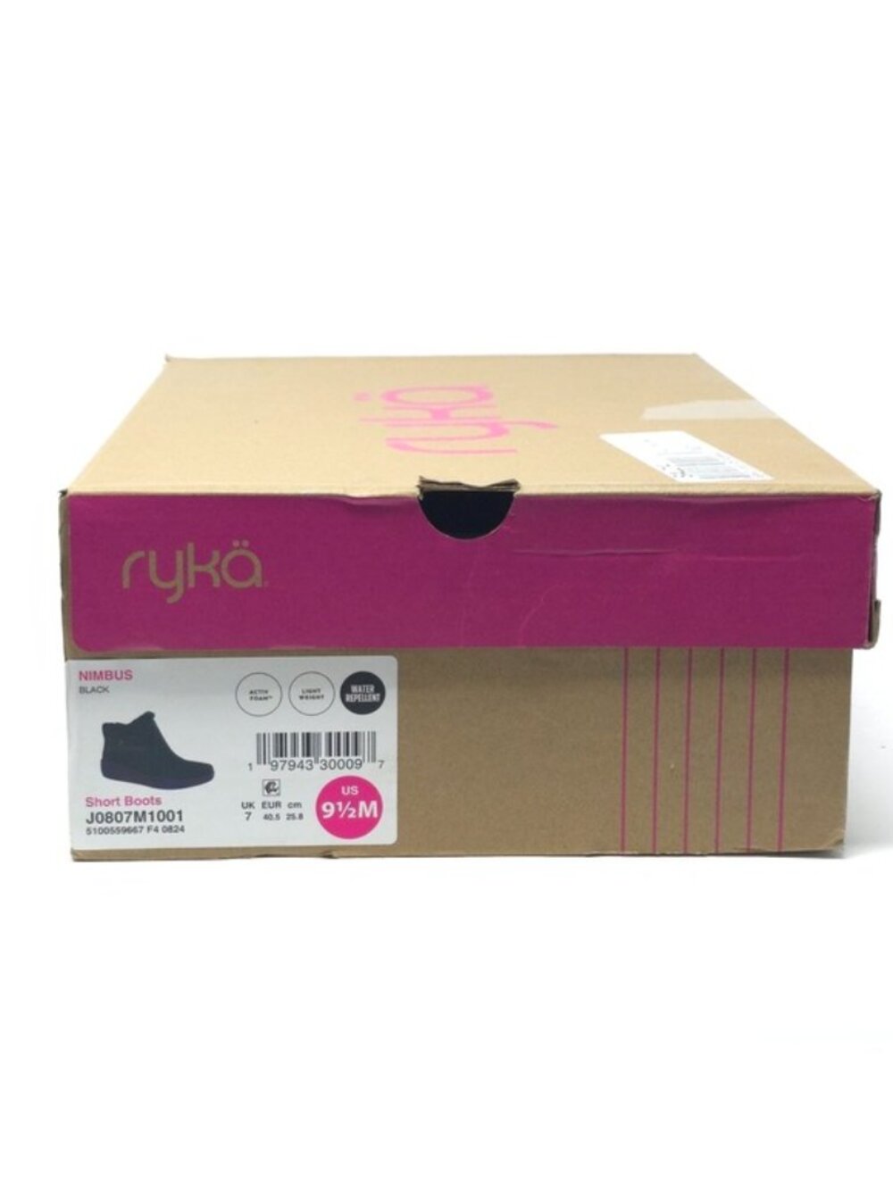 Ryka Nimbus Black Water Repellent Faux Fur Booties Size 9.5M - Picture 14 of 14